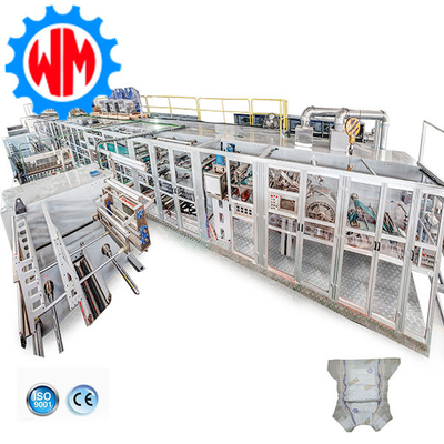 주문 고속 풀 서보 베이비 기저귀 생산 라인 PLC 제어 옵션 포장 시스템 online manufacture