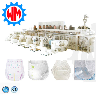 주문 지능형 포장 시스템으로 높은 효율성 풀 서버 베이비 기저귀 생산 라인 online manufacture
