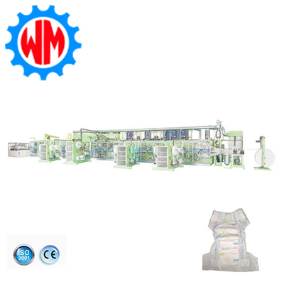 주문 새로운 모델 고속 풀 세르보 베이비 기저귀 생산 라인 전문 디자인 online manufacture