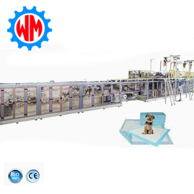 주문 CE와 함께 고속 안정 250m / min Underpad 제조 기계 online manufacture