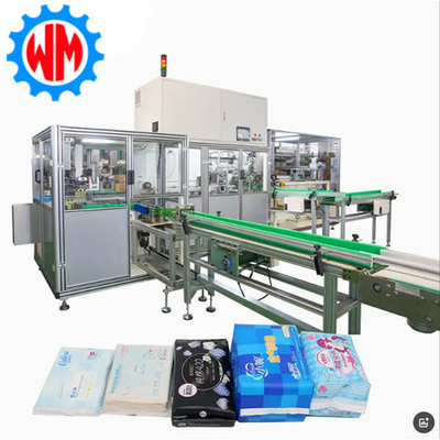 주문 강력한 공장 고속 기저귀 / 위생 패드 포장 기계 세계 수출 online manufacture