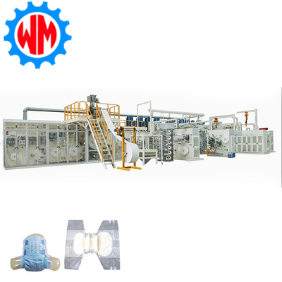 주문 Customizable High Speed 400pcs/min Adult Diaper Making Machine PLC Control with CE 온라인 제조