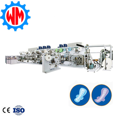 주문 High Speed Automatic Packaging Sanitary Pad Making Machine PLC Control  온라인 제조