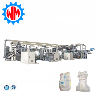 주문 98% Yield Rate Full Servo Baby Diaper Making Machine 800pcs/min CE ISO Certificate 온라인 제조