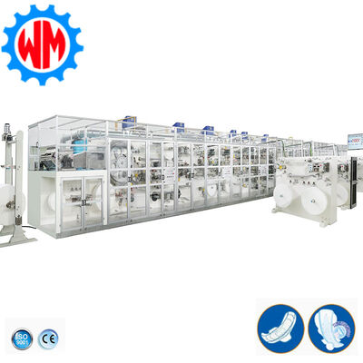 주문 Full Servo 1200pcs/min Sanitary Pad Making Machine 98% Efficiency Stable Production 온라인 제조